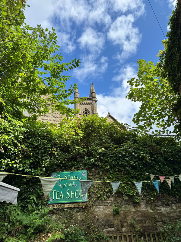 The view towards the church from The Old Stables