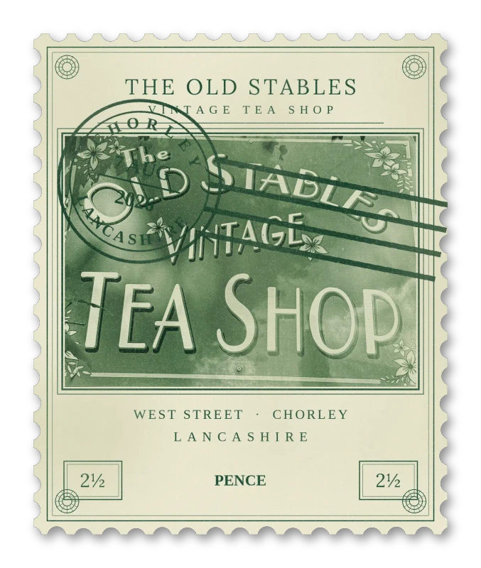 The Old Stables Vintage Tea Shop commemorative stamp